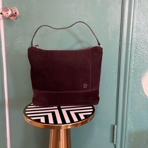 Kate Spade espresso, brown corduroy shoulder bag